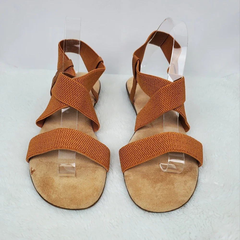 Stylish Brown and Tan Sandals for Effortless Comfort Women 10